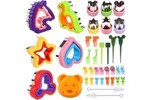 GKZB Cortadores De Galletas Infantiles Cortador De Galletas Sándwich Moldes De Galletas 48piezas Cortador De Pan Sanwich Para Verduras Cortador De Frutas Verduras Accesorios Para Lonchera