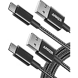 Anker Premium 180 cm langes doppelt-geflochtenes Nylon USB-C auf USB-A Kabel (2er Pack), für Samsung Galaxy S9 / S9+ / S8 / S