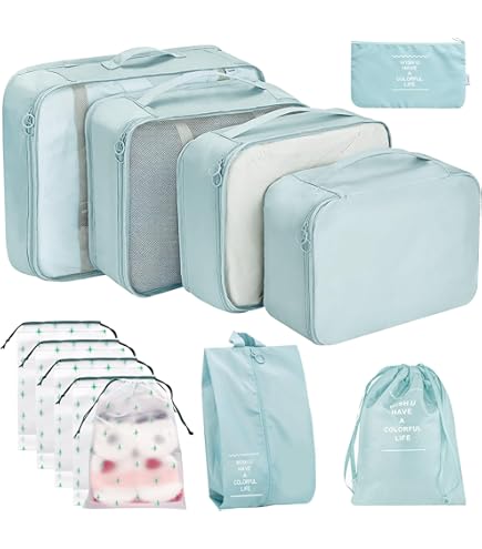 OSDUE Opvouwbare, waterdichte inpakkubussen, 9 stuks OSDUE Opvouwbare, waterdichte inpakkubussen, 9 stuks