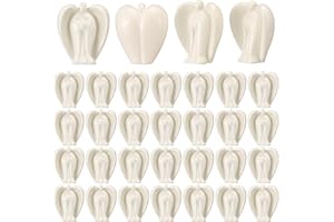 Threehoney 36 Pcs Miniature Angel Figurine Mini Resin Figure Little Angels Small Angel Figurines Angel Decor for Indoor Outdoor Home Decoration