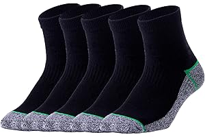 JZY QZN Copper Antibacterial Athletic Socks for Men and Women-Moisture Wicking, Nonslip Cushion Ankle Socks