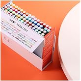 Platube 60&rsquo;Lı Brush Pen &Ccedil;ift Taraf Marker Kalem Seti Bullet Jurnal Mandala Eskiz Boyama Seti