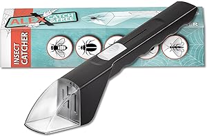 ALEX CATCH & FREE Alex Catch&Free® Insektenfänger/Spinnenfänger mit Farbauswahl – umweltfreundlich & sanft, benutzerfreundlich & effektiv für Zuhause & Garten, schwarz/europaweit geschützte Marke