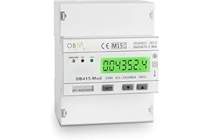 OWEN BROTHERS METERING UK LTD OB415-MOD 100 AMP Single Phase kW/h Electric Meter with MODBUS RTU. MID Certified