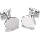 HOXTON LONDONHoxton London Men's Sterling Silver Plain Cufflinks