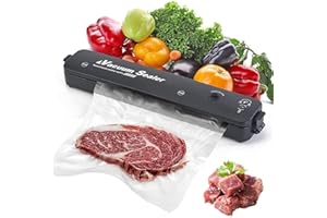 ALNJK Macchina Sottovuoto Alimenti, 2 in 1 Macchina Sottovuoto Professionale Sottovuoto Macchina per Alimenti Portatile, Macchina Sottovuoto per Alimenti Foodsaver con 10 Sacchetti