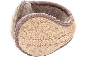 BOER Ear Muffs - Winter Warm Earmuffs Plush Outdoor Soft Earmuffs Ear Warmer Winter Fleece EarMuffs Behind Head Style in Indoor Outdoors Activities for Unisex (Grey)