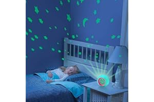 HSDSH Sveglia Digitale Bambini con Proiettore da Comodino con Temperatura Data Snooze，LED Orologio con 7 Colori 6 Suonerie, da Tavolo (Rosso)