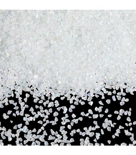 200g De Paillettes En Verre Concassé Vert AB - Copeaux Irréguliers 1-4mm, Pour Bijoux, Vase, Nail Art, DIY
