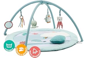 Little Big Friends Playmat with Arch | Multisensory Activity Toys | Large Round Play Mat is Full of Surprises Ocean