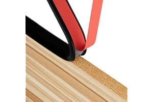 Ormein Bande de Chant en Forme de U, Protection Bord de Table Bebe, Autocollante Bande Protection Meuble Flexible en TPE, Chant Plan de Travail, Bords pour Meubles, Coins de Table (Noir, 40mm*3M)