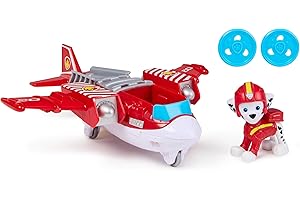 Paw Patrol: Air Rescue Marshall Action Figure & Hero Hydro Plane Toy with Projectile Launcher & 2 Projectiles, Kids’ Toys for Boys & Girls Aged 3+