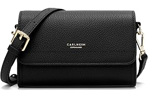 Carlheim, Gotland kolekcja prawdziwej skóry, Scarlett Oryginalna skórzana torebka, czarny, Kolor: czarny, 70AA