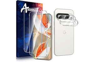 Anoowkoa [2+2 sztuki do Google Pixel 9 Pro XL Ochraniacze ekranu i osłony obiektywu aparatu, folia ze szkła hartowanego, folia ochronna zapobiegająca odciskom palców