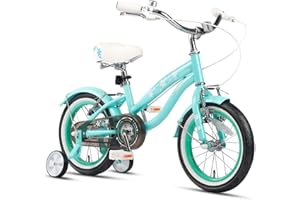 Glerc Freesia 12 14 Bicicletta da crociera per bambini 16 pollici, adatta per ragazze di età compresa tra 2 e 7 anni, con stalle e cavalletto regali, colori multipli