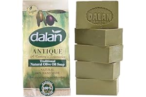 WORLD HOME LIVING 5 x 180 g Naturriegel, 100% reines Olivenöl, Seife Dalan Turkish Bad, handgefertigt, Truthahn