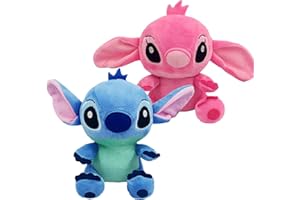FYFLYMT 20cm Stitch Jouet Peluche,2pcs Stitch Kawaii Poupée,Peluche Stitch Jouet,Stitch Peluche Bebe,Stitch Floue Doudou,Stitch Poupées en Peluche,Jouet pour Enfants