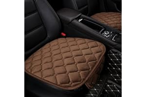 BANGMINDA Coprisedile Universale Auto Copri Sedile Auto Velluto Cuscino della Copertura del Auto Soft Confortevole Protezione per Sedile Auto per Bambini Bebè Animali (Marrone, 2 Coprisedili Anteriori)