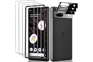 Liilaa Verre Trempé pour Google Pixel 7a, 3 Pièces Film Protection écran avec 3 Pièces Caméra Arrière Protecteur, Anti-Rayures, Dureté 9H Glass, HD Transparent