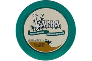 Valda Caramelle per La Gola, Pastiglie Gommose Balsamiche, Senza Zucchero, con Olio Essenziale di Eucalipto e Levomentolo, 50 G