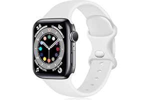 Epova Armband Kompatibel mit Apple Watch Armband 38mm 42mm 40mm 44mm 41mm 45mm 49mm Ultra, Weiches Silikon Ersatz Armband Kompatibel mit iWatch SE Series 9 8 7 6 5 4 3 2 1