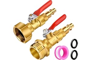 RV Winterize Blowout Adapter régulateur de pression d'eau prise d'arrosage pour tracteur tuyau d'égout d'air soupape de soufflage compresseur en laiton pour raccord d'hivernage kit de