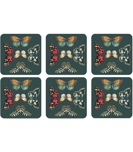 Premier Housewares - Set di 4 tovagliette e sottobicchieri in Ardesia, in Sughero Naturale, 0,8 x 30 x 30 cm
