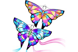 Simxkai aquilone per bambini e adulti, facile da volare, butterfly kite