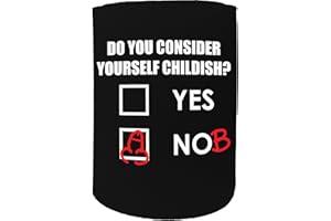 123t Stubby Holder Stubbie Holders Cooler Do You Consider Yourself Childish Funny Novelty Birthday G