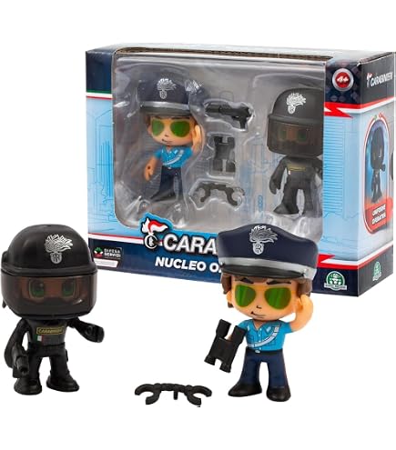Giochi Preziosi Carabinieri Set – Mini-Motorrad & Actionfigur (7 Cm) Mit Funkgerät, Für Kinder Ab 4