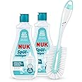 NUK Baby Bottle Cleanser & Bottle Brush | 2 x Bottle Cleaner, 1 x Twist Bottle & Teat Brush | 500 ml | Ideal for Cleaning Baby Bottles, Teats & Accessories | Fragrance Free Cleaner | pH Neutral