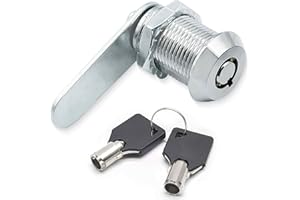 IBXWMNG 1 szt. 16 mm gwintowany zamek rurowy do skrzynki pocztowej, drzwi, szuflad i szafek Skrzynka na listy z identycznymi kluczami w zestawie dla dodatkowej wygody