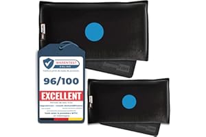 Upgrade4cars Déshumidificateur Voiture Réutilisable 2 x 1 Kg | Coussin Anti-Humidité | Sachet Recharge Silice Gel Avec Tapis Antidérapant | Accessoires Interieur