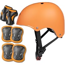 Vélo Enfant 14 Pouces PROMETHEUS – 3-5 Ans, 100 Cm – Cadre Acier, Frein à Rétropédalage + V-brake, Roulettes, Noir Mat Orange