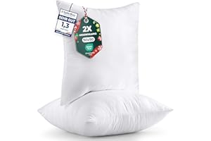 ‎UTOPIA BEDDING Utopia Bedding 2er Set Kissenfüllung 50 x 50 cm, Innenkissen Füllkissen Kopfkissen Sofakissen (Weiß)