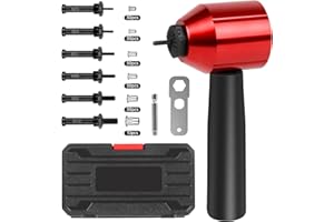 ZILCHX Nietenzangen Set, Rapid Nietmutternzange mit 6 Zugdorne und 160 Nietmuttern für Bohrmaschine Akkuschrauber, Blindnietmutterzange Adapter für Nietmuttern M3, M4, M5, M6, M8, M10