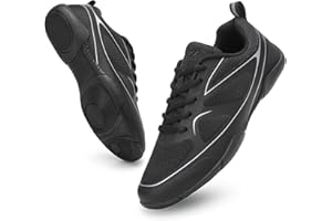 Kvwqoty Girls Cheerleading Shoes Children Competition Cheer Shoes Women Cheerleader Dance Flexible Gymnastic Athletic School Sneakers Adult Youth Kid