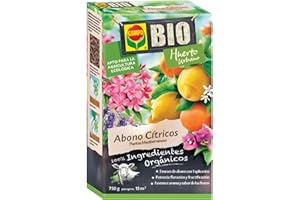 COMPO BIO Huerto Urbano Abono Cítricos y Plantas Mediterráneas, Liberación lenta, Apto para agricultura ecológica, Pellets, 750 g