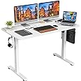 STARY Electric Standing Desk 48 x 24 Inches Sit Stand up Desk Adjustable Height Sit Stand Home Office Desk with Splice Board