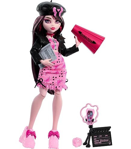 Monster High DNX65 Draculaura Wampiskrzydła, Wielokolorowa
