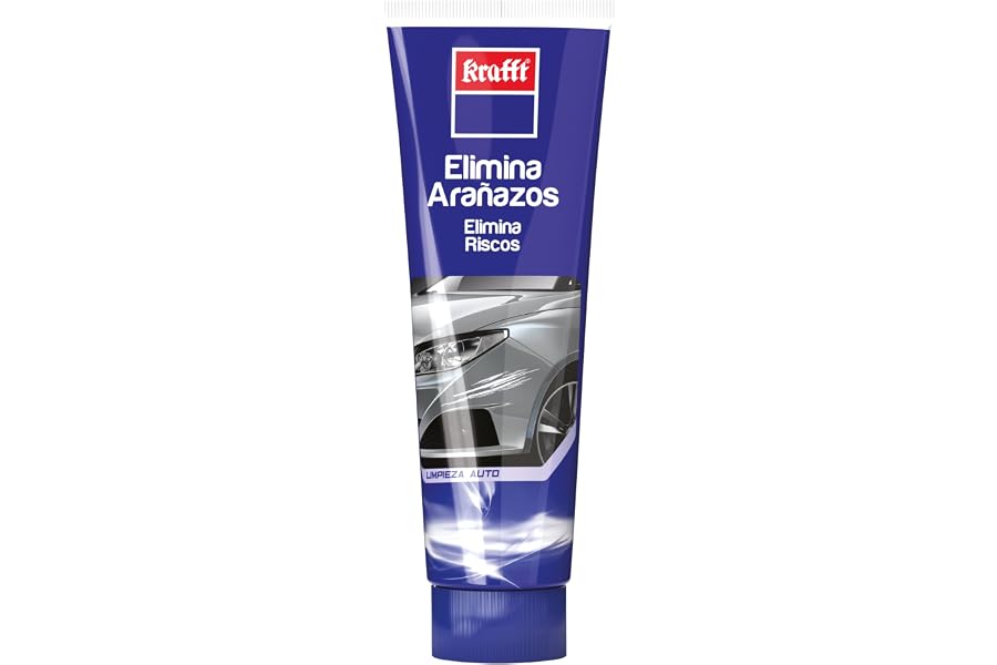 Krafft Reparador de arañazos – Elimina Rayaduras, Restos de Pintura y Manchas Persistentes – Aporta Brillo y Protección – Fác