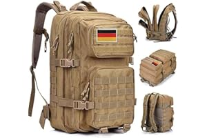 Oreunik Militär Rucksack Herren,45L Wasserdicht Taktischer Bundeswehr Rucksack Molle Rucksäcke Survival Backpack für Wandern im Freien Trekking Camping Wandern Angel Reise Arbeit