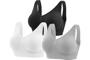 YUTYTH Comfort Bra Women Sports Bras, Wirefree Crop Top for with Removable Pads for Women Sleep Yoga Daily Wear