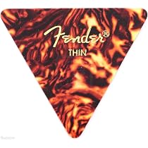 Fender Dotted Celluloid Medley Picks, 351 Shape, Heavy - Sachet de 12