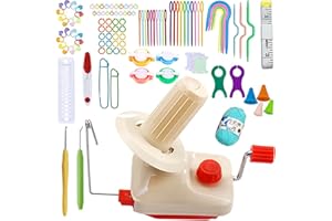 JIAMIAN Wollwickler, Wollwickler Garnwickler Handbetrieben, Einfach zu Installierender Garnwickler, Garnwickler Wolle, Wollwickler Stricken mit 108 Stück Markierungen Strickset
