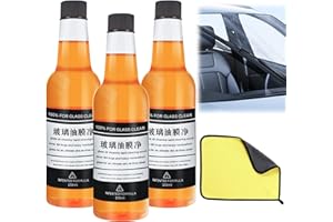 WIMONY Car Glass Oil Film Stain Removal Cleaner,150ML Car Mounted Glass Oil Film Remover, Oil Film Remover for Glass,Invisible Car Windshield Cleaner