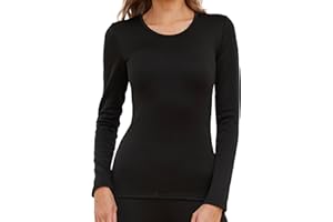 THE ESSENTIALS WARDROBE Ladies Thermal Underwear Ultra Warm Brushed Fleece Lined Top & Long Janes Bottoms Women’s Top & Leggings Heavyweight Soft Touch Fabric Multiway