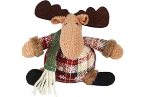 FALAFOTY Figuras De Peluche De Navidad Novedad Muñeca Sentada de Navidad Decoración Navideña para Decoración De Chimenea De Inicio Mesa Artículos para Fiestas niños (Reno)