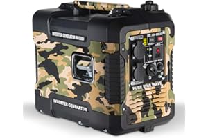 Böhmer-AG W4500i Petrol Inverter Generator 1900w Pure Sine Wave Instant Power Silent Noise Quiet Portable Ideal For Camping 240V DC with UK Plug Sockets