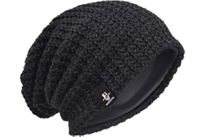 VECRY Męska Luźna Czapka Dzianinowa Rasta Jarmułka na Lato Zima